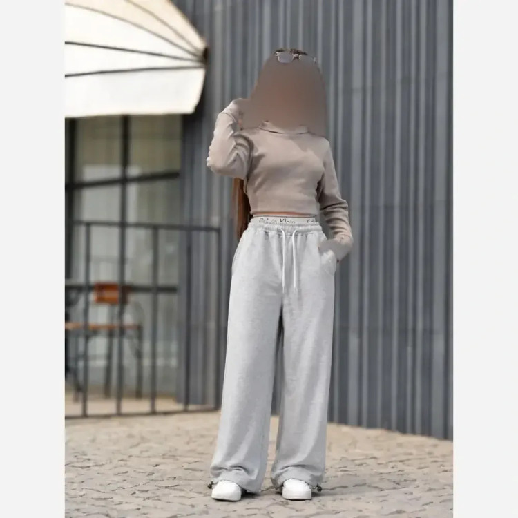 شلوار گت دار دوکاره جاگر CalvinKlein دوکمره سوپر نخ پنبه کلوین قابل استفاده هم بصورت بگ هم اسلش