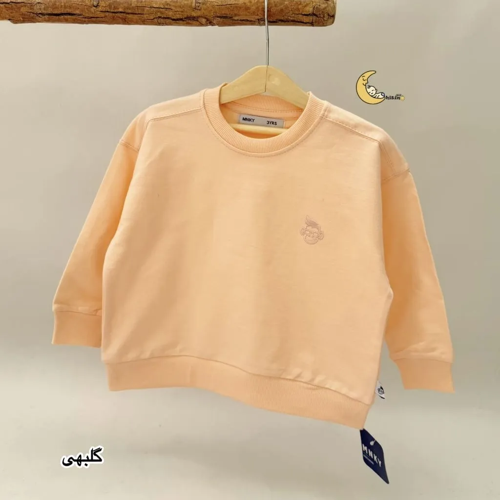 بلوز دورس رنگی بچگانه مانکید 6 رنگ زیبا جنس پنبه درجه یک مناسب 2 تا 6 سال