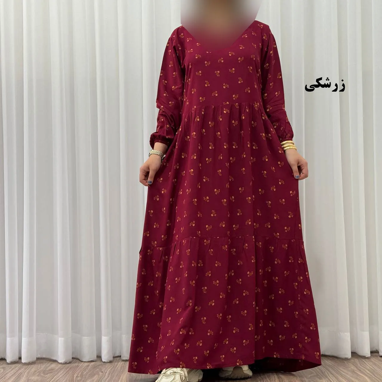 پیراهن ساحلی زنانه گلریز نخی فری سایز تا 48 آیدایی کمربند دار شیک و راحت چهارفصل